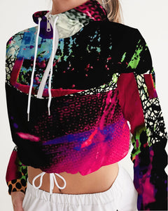 Static Electricity Women's Cropped Windbreaker