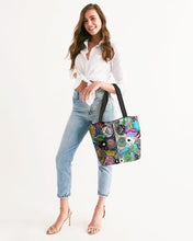 Load image into Gallery viewer, whole LOTTA flowers DOUBLE TAKE Canvas Zip Tote
