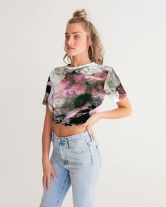 Chalkwater Crush Women's Twist-Front Cropped Tee