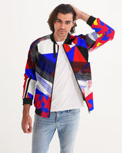 Load image into Gallery viewer, 80s Diamond Primary Paint Swipe Men&#39;s Bomber Jacket
