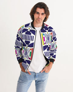 3D Jeweled Flag Men's Bomber Jacket