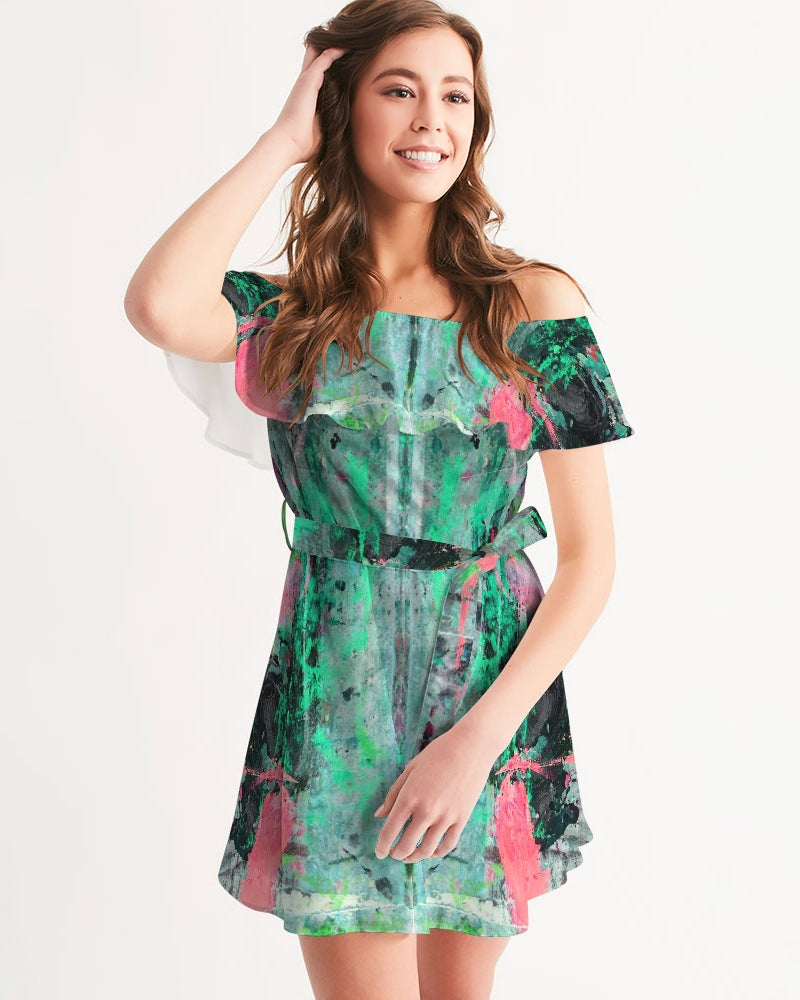 painters table 2 Women's Off-Shoulder Dress