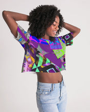 Load image into Gallery viewer, PURPLE-ATED FUNKARA Women&#39;s Lounge Cropped Tee
