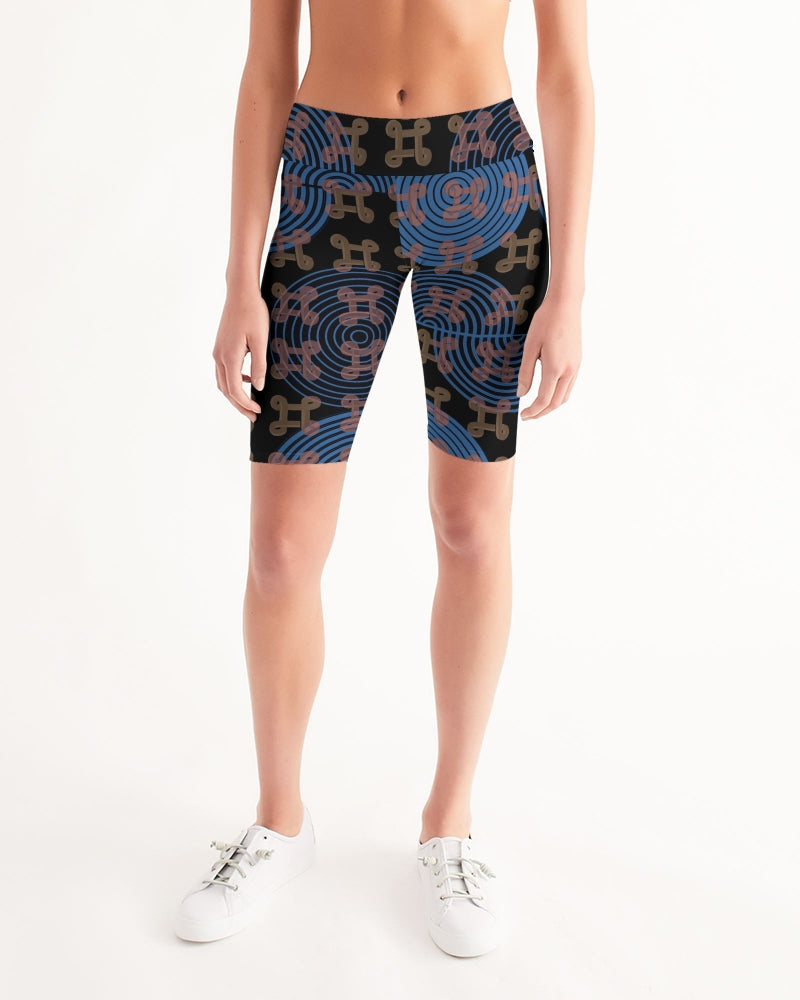 Continuous Peace Women's Mid-Rise Bike Shorts