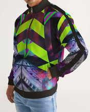 Load image into Gallery viewer, GALAXY GEO URBAN Men&#39;s Stripe-Sleeve Track Jacket
