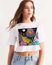 Load image into Gallery viewer, whole LOTTA flowers DOUBLE TAKE Women&#39;s Cropped Tee
