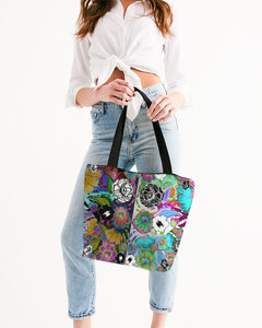 whole LOTTA flowers DOUBLE TAKE Canvas Zip Tote