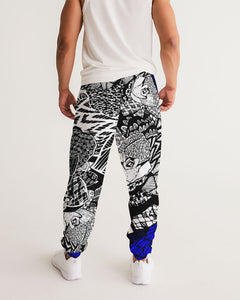 Marisa_Feather sketch details in BLUE Men's Track Pants