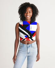 Load image into Gallery viewer, 80s Diamond half Women&#39;s Twist-Front Tank
