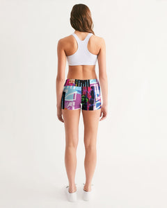 urbanAZTEC Women's Mid-Rise Yoga Shorts