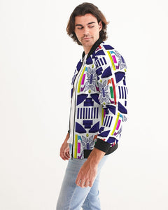 3D Jeweled Flag Men's Bomber Jacket