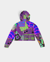 Load image into Gallery viewer, PURPLE-ATED FUNKARA Women&#39;s Cropped Hoodie
