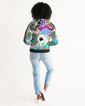 Load image into Gallery viewer, whole LOTTA flowers DOUBLE TAKE Women&#39;s Bomber Jacket
