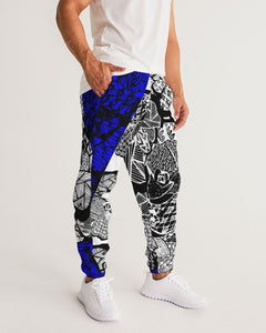 Marisa_Feather sketch details in BLUE Men's Track Pants