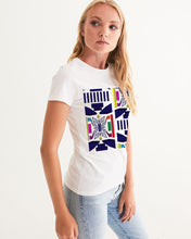 Load image into Gallery viewer, 3D Jeweled Flag Women&#39;s Graphic Tee
