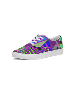 PURPLE-ATED FUNKARA Men's Lace Up Canvas Shoe