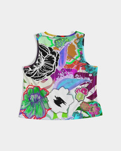 whole LOTTA flowers DOUBLE TAKE Women's Cropped Tank