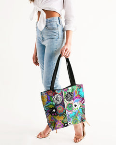 whole LOTTA flowers DOUBLE TAKE Canvas Zip Tote