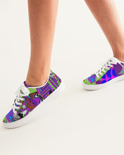 Load image into Gallery viewer, PURPLE-ATED FUNKARA Women&#39;s Faux-Leather Sneaker
