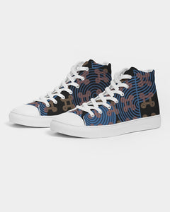 Continuous Peace Men's Hightop Canvas Shoe