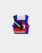 Load image into Gallery viewer, 80s Diamond half Women&#39;s Twist-Front Tank
