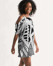 Load image into Gallery viewer, Craglines Shift Women&#39;s Open Shoulder A-Line Dress
