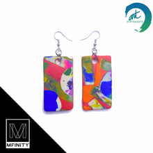 Load image into Gallery viewer, Pool Party Clay Earrings
